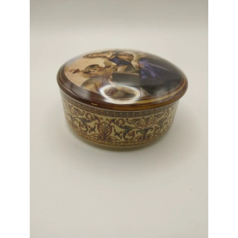 Pickard Executive Authority Ceramic Decorative Box With Brumidi Fresco Design